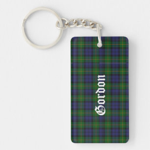 Llavero de Cuadro Escocés Tartán del Clan Gordon P