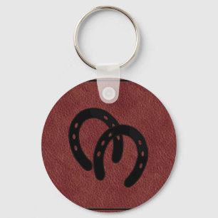 LLAVERO DE CUERO rojo del zapato del caballo