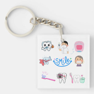 Llavero de cuidado dental lindo