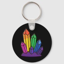 Llavero de Cúmulo de Cristal Arcoíris