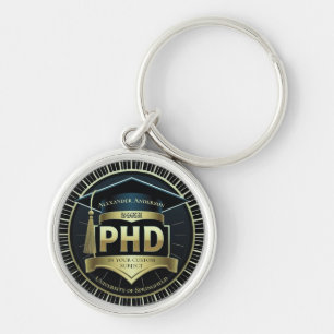 Llavero de defensa de tesis doctoral de graduación