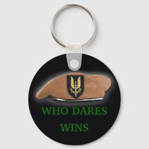 llavero de destello de la boina del sas del