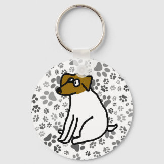 Llavero de dibujos animados de Jack Russell