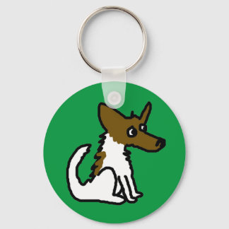 Llavero de dibujos animados de Jack Russell