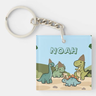 Llavero de Dinosaurio Adorable | Favor de Fiesta