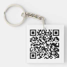 Llavero de diseño de código QR