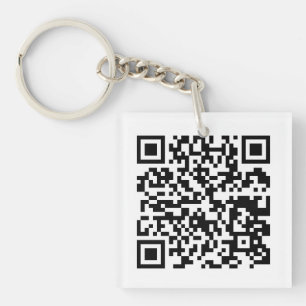 Llavero de diseño de código QR