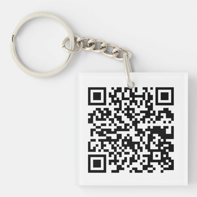 Llavero de diseño de código QR (Frente)