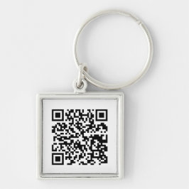 Llavero de diseño de código QR
