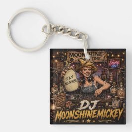 LLAVERO DE DOBLE CARA DJ MOONSHINEMICKEY