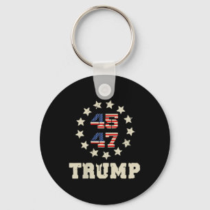 Llavero (De Dos Partes) Trump 2025 Qr 45_47 Divertido Trum