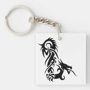 Llavero de Dragón Tribal