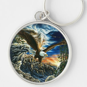 Llavero de Eagle del arte de la fantasía