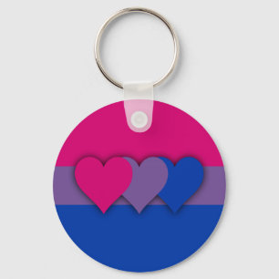 Llavero de encargo de la bandera del Bisexuality