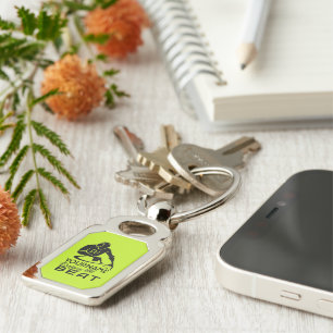 Llavero de encargo del color y del monograma de DJ