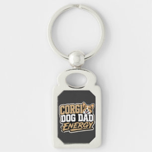 Llavero de Energía de Papá Perro Corgi