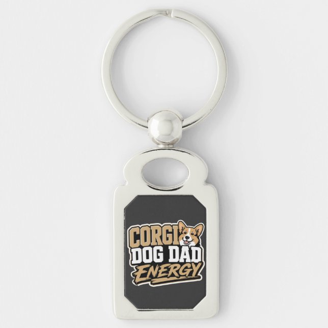 Llavero de Energía de Papá Perro Corgi (Anverso)