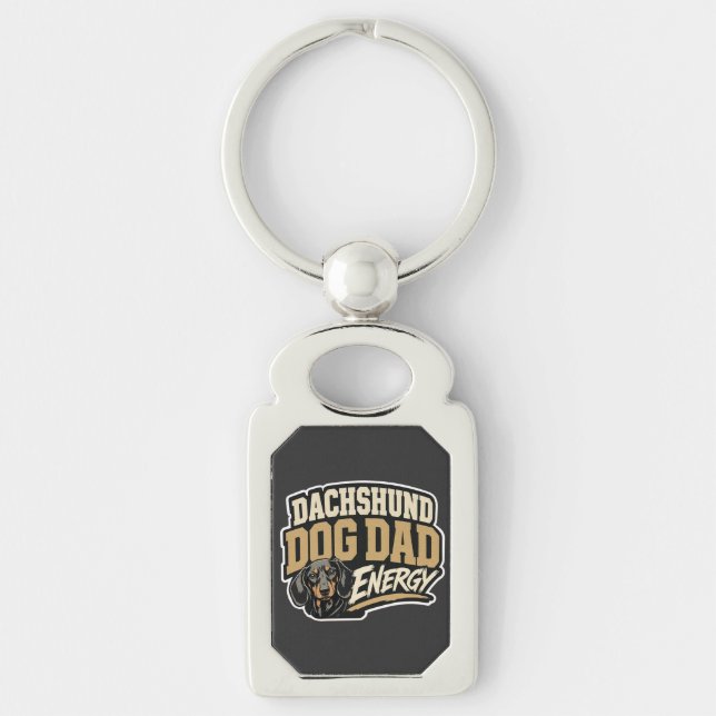 Llavero de energía de papá perro Dachshund (Anverso)