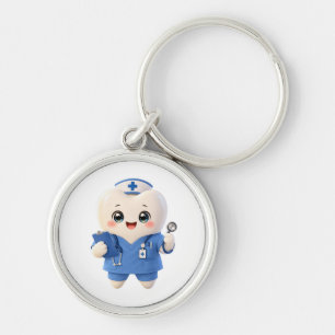 Llavero de Enfermera de Diente Adorable Regalo D