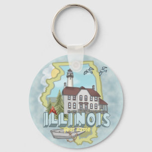 llavero de Faro de Illinois