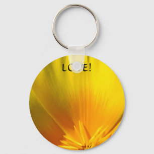 Llavero de FLOR DE AMAPOLA ¡AMOR! Día de San Valen