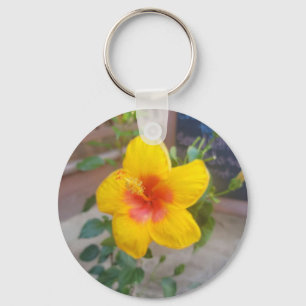 Llavero de Flor de Hibisco