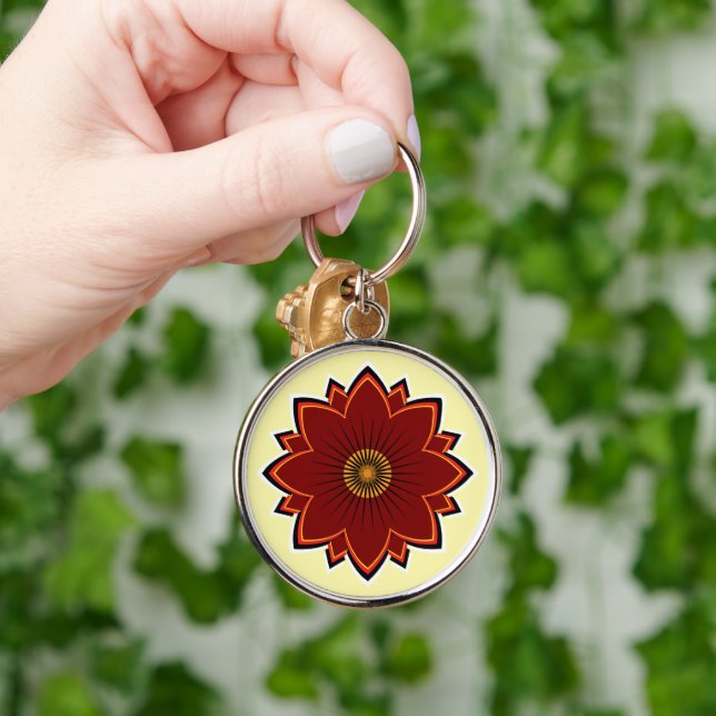 Llavero de Flor - Diseño Floral (Mano)