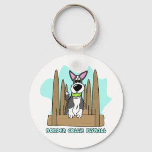 Llavero de Flyball del border collie