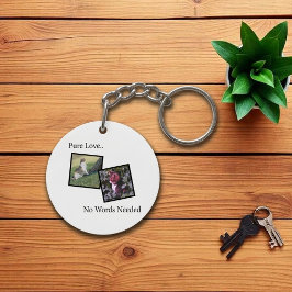Llavero de Foto de Mascota Personalizable