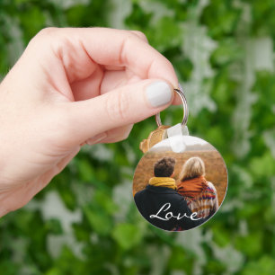 Llavero de Foto de Pareja Personalizado con Amor