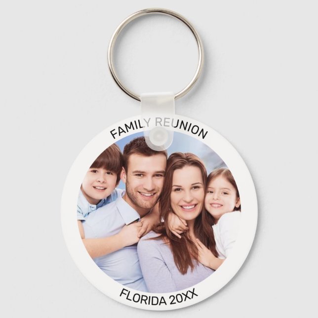 Llavero de foto personalizada familiar (Anverso)