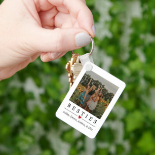 Llavero de Foto Personalizado para Amigas, Regalo 