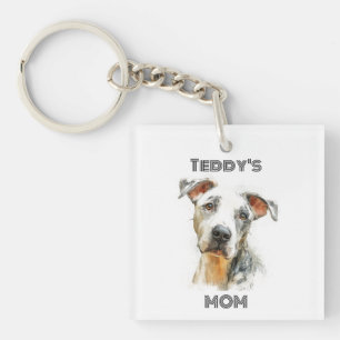 Llavero de Foto Personalizado para Mamá de Perro  