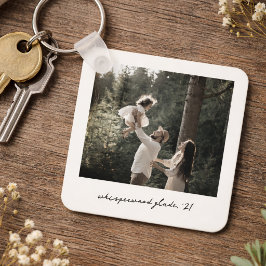 Llavero de Foto Polaroid | Arte Retro Vintage Pers