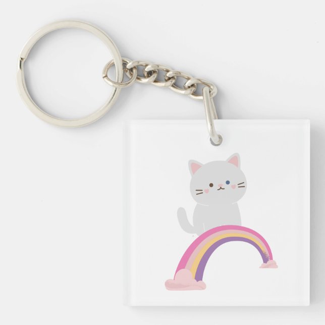 Llavero de Gatito Adorable (Frente)