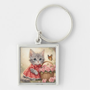 llavero de gatito adorable