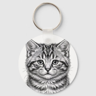 Llavero de gatito American Shorthair