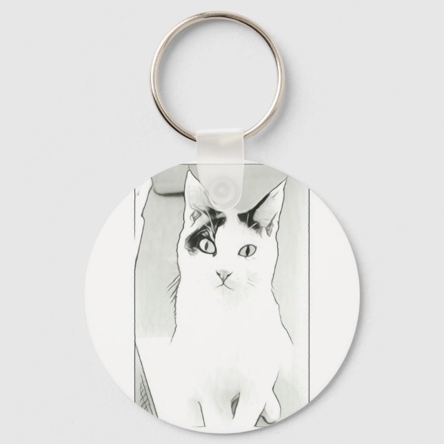 Llavero de Gato Adorable (Anverso)