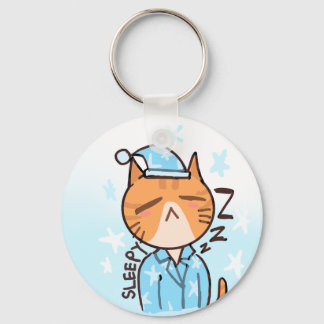 Llavero de gato dormilón