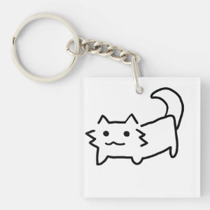 Llavero de gato simple y lindo