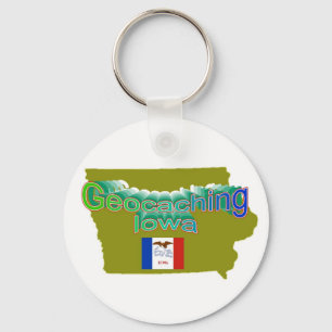 Llavero de Geocaching Iowa