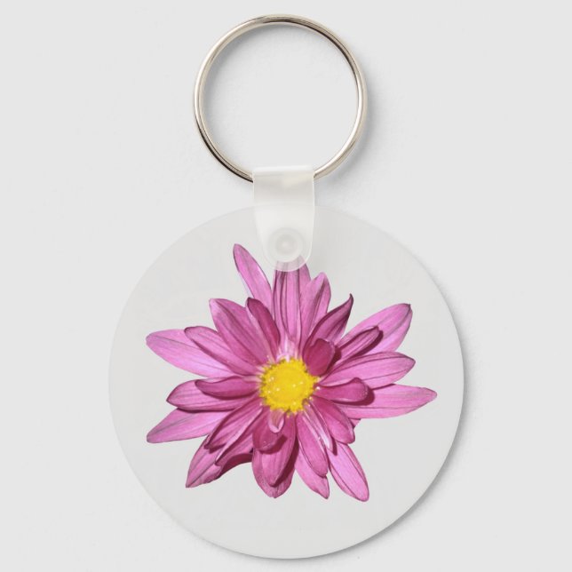 Llavero de Gerbera Morado Claro (Anverso)