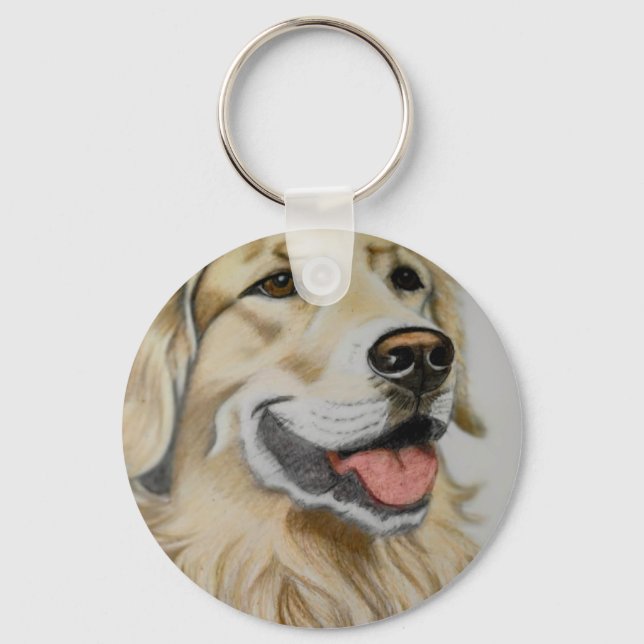 Llavero de Golden Retriever (Anverso)