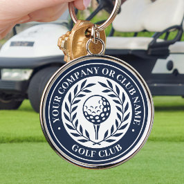 Llavero de Golf Clásico con Nombre Personalizado A