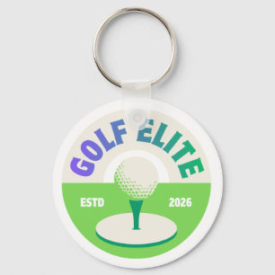 Llavero de Golf Personalizado   Regalo Redondo par