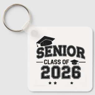 Llavero de graduación cuadrado para senior de 2026