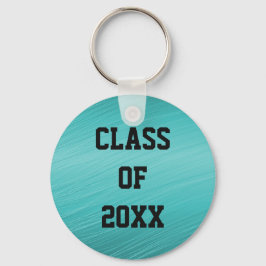 Llavero de graduación de la clase de 20xx Teal