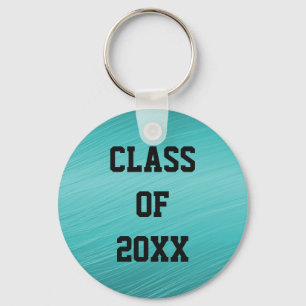 Llavero de graduación de la clase de 20xx Teal
