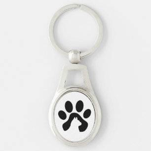Llavero de huella de pata de gato, regalo ideal