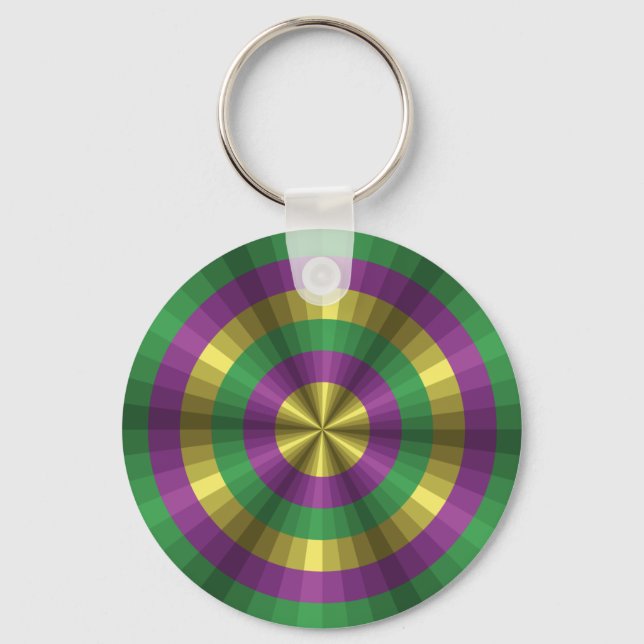 Llavero de Ilusión de Mardi Gras (Anverso)